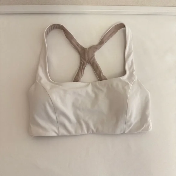 Lululemon SmoothCover Yoga Bra *Light
Support, B/C Cup  White Sports Bra - Picture 6 of 10